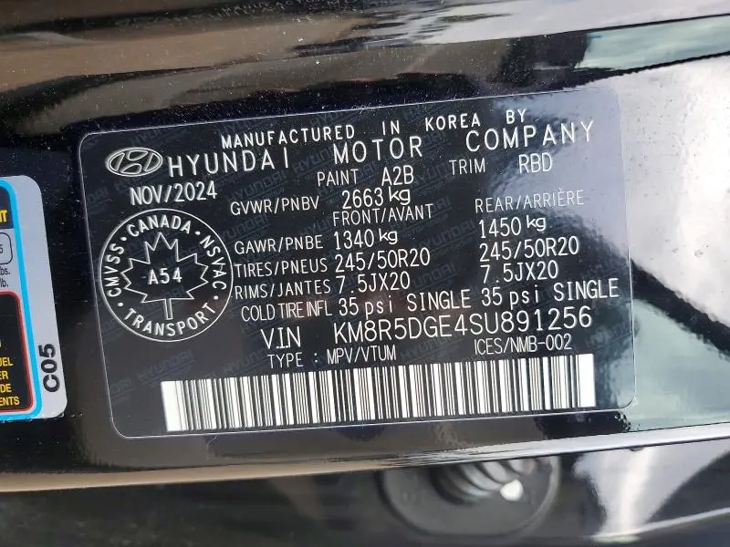 2025 HYUNDAI PALISADE LIMITED  