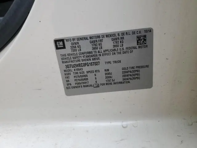 2015 GMC SIERRA K1500 DENALI
