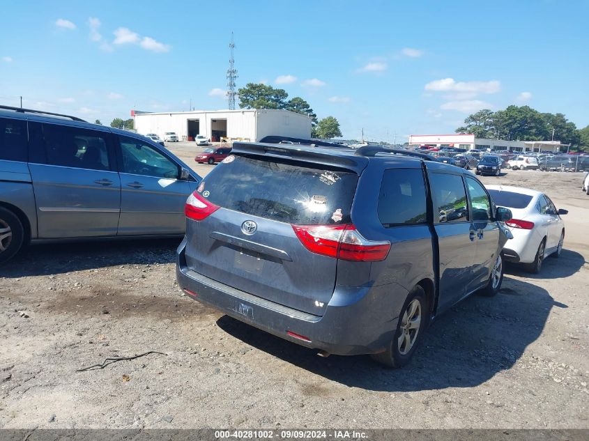 2016 TOYOTA SIENNA LE 8 PASSENGER