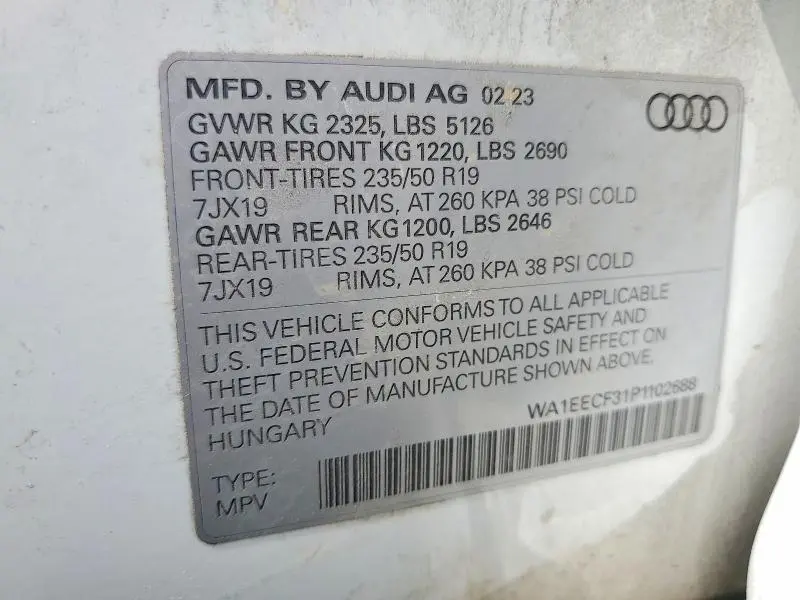 2023 AUDI Q3 PREMIUM PLUS S LINE 45  