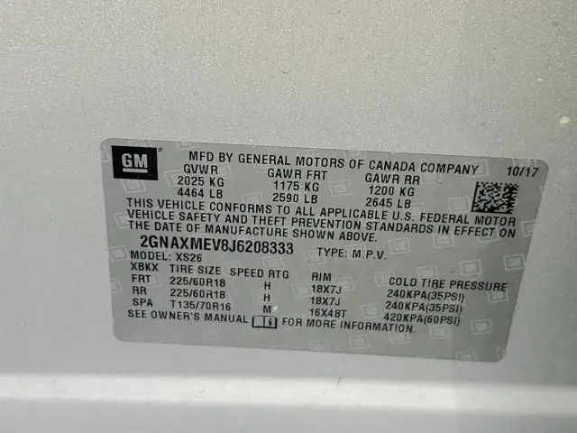 2018 CHEVROLET EQUINOX PREMIER  