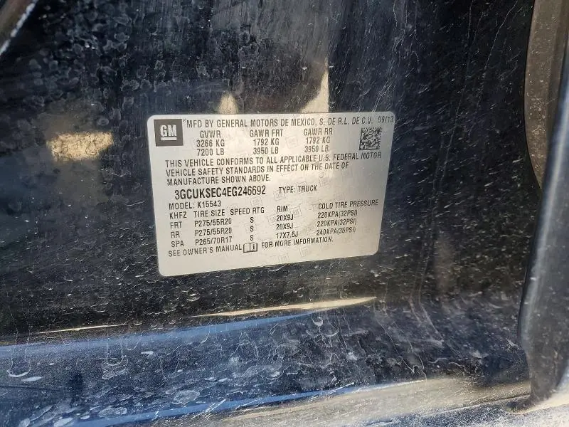 2014 CHEVROLET SILVERADO K1500 LTZ  