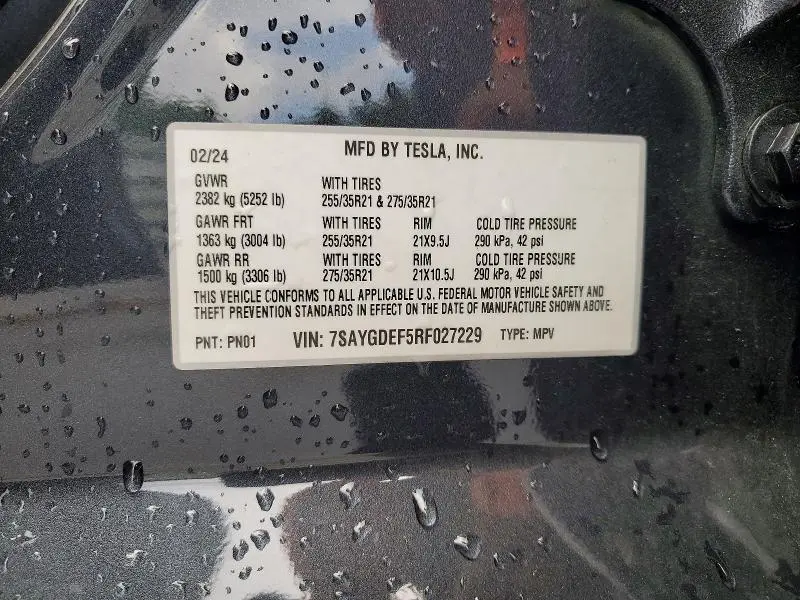 2024 TESLA MODEL Y   