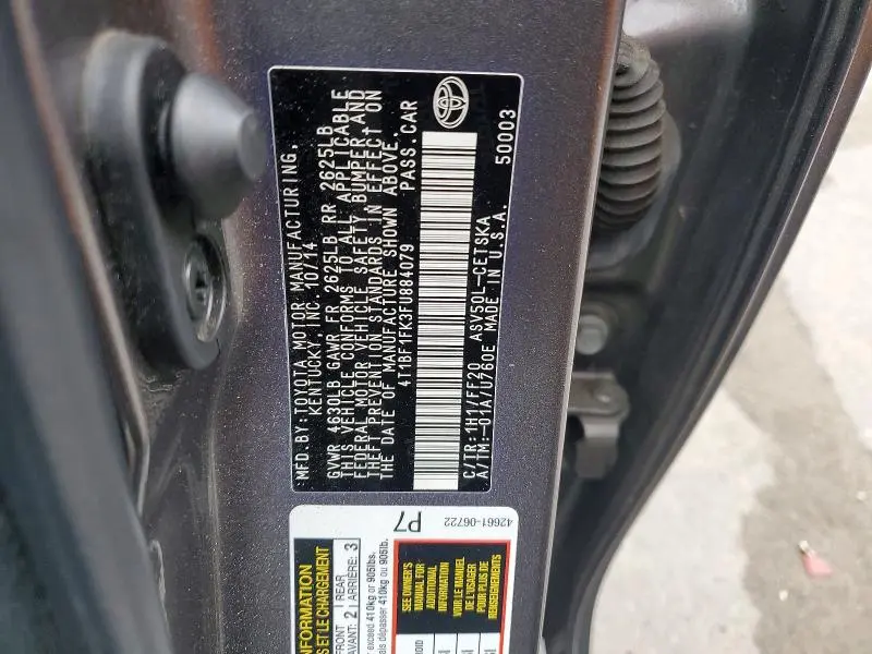 2015 TOYOTA CAMRY SE  