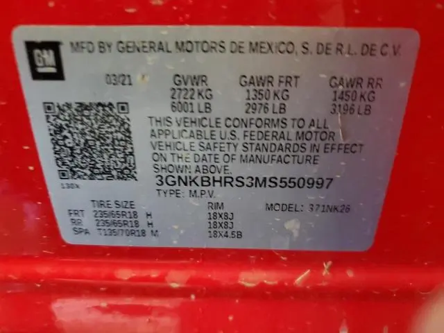 2021 CHEVROLET BLAZER 2LT  