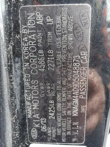 2013 KIA OPTIMA HYBRID  