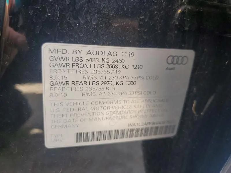 2017 AUDI Q5 PREMIUM PLUS  