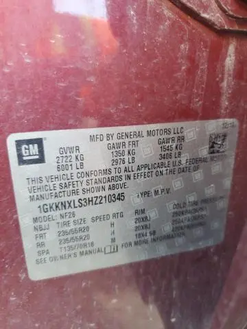 2017 GMC ACADIA DENALI