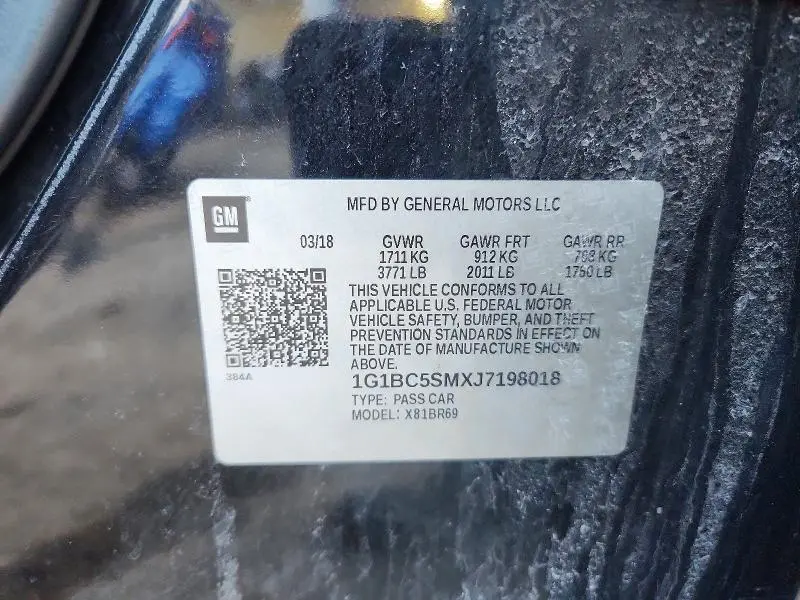 2018 CHEVROLET CRUZE LS  