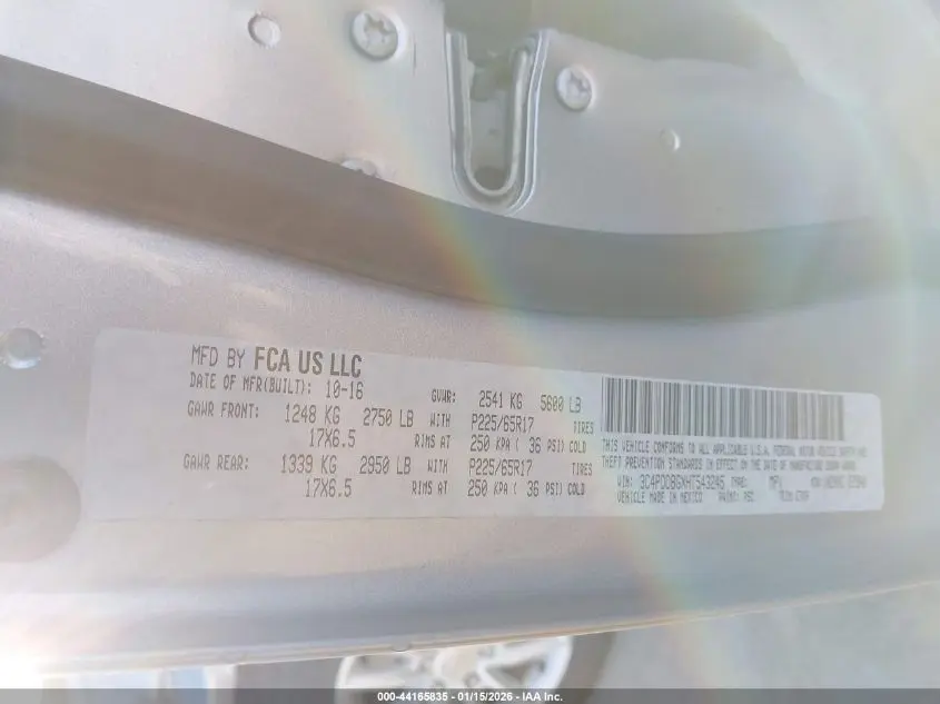 2017 DODGE JOURNEY SXT AWD