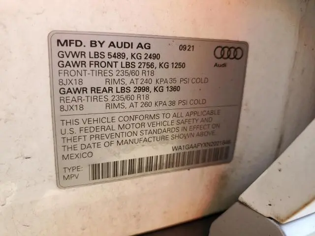 2022 AUDI Q5 PREMIUM 45  