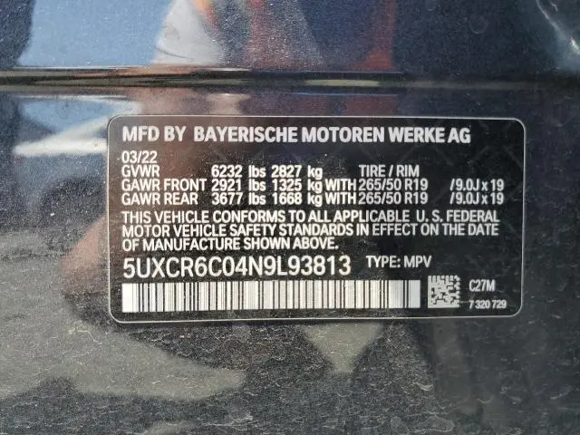2022 BMW X5 XDRIVE40I  