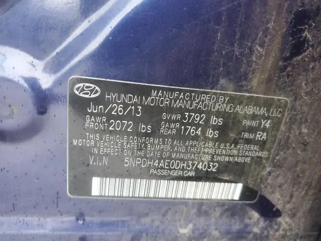 2013 HYUNDAI ELANTRA GLS  