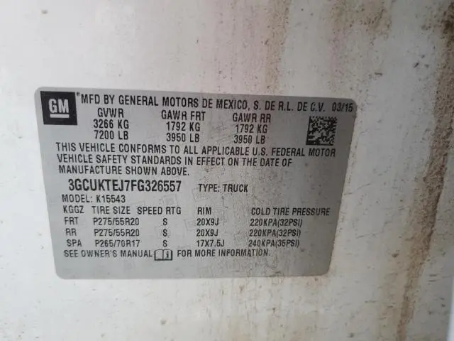 2015 CHEVROLET SILVERADO K1500 HIGH COUNTRY  