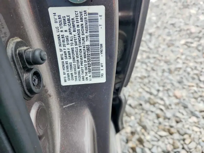 2014 HONDA CIVIC LX  