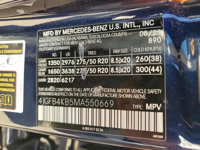 2021 MERCEDES-BENZ GLE 350 4MATIC  