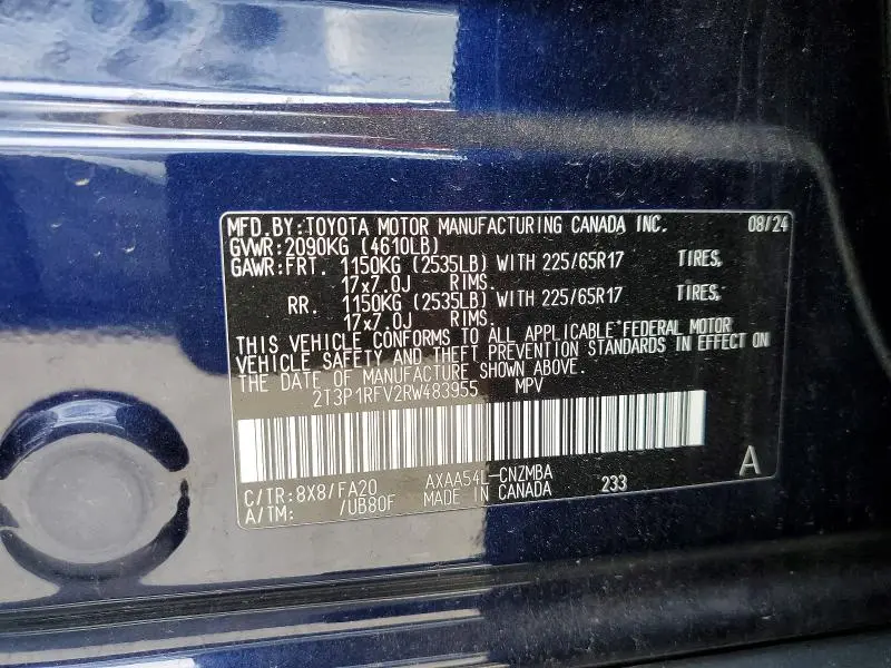 2024 TOYOTA RAV4 XLE  