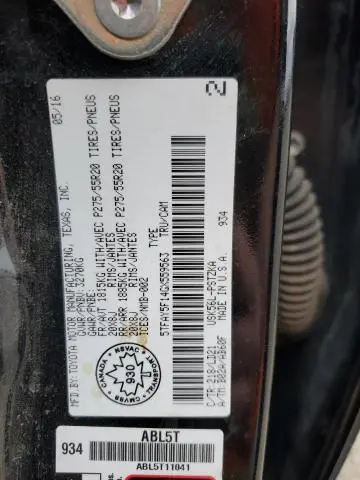 2016 TOYOTA TUNDRA CREWMAX 1794  