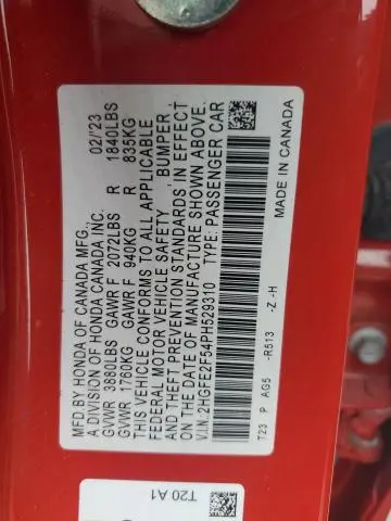 2023 HONDA CIVIC SPORT  