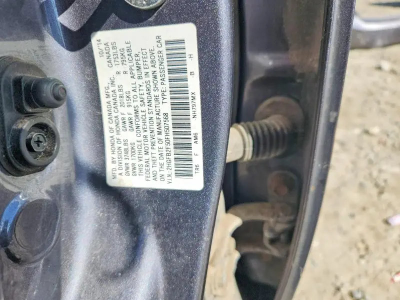 2015 HONDA CIVIC LX  