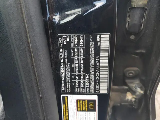 2014 MERCEDES-BENZ GL 450 4MATIC  