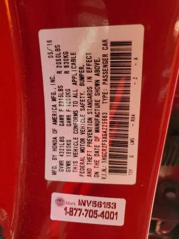 2016 HONDA ACCORD SPORT  