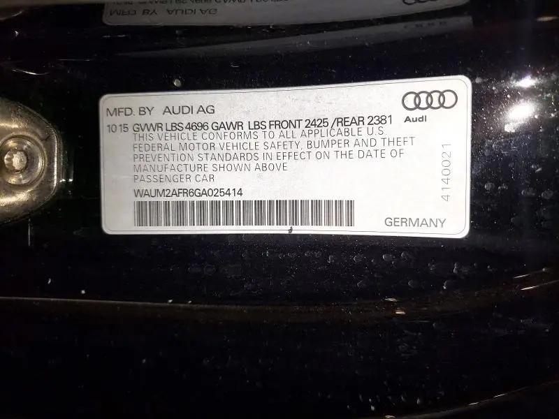 2016 AUDI A5 PREMIUM PLUS S-LINE  