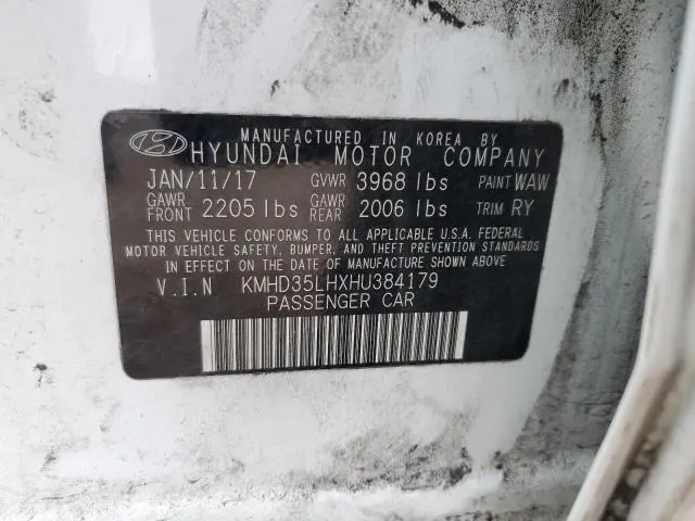 2017 HYUNDAI ELANTRA GT