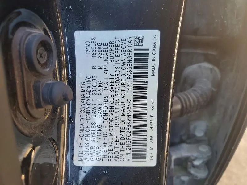 2021 HONDA CIVIC LX  