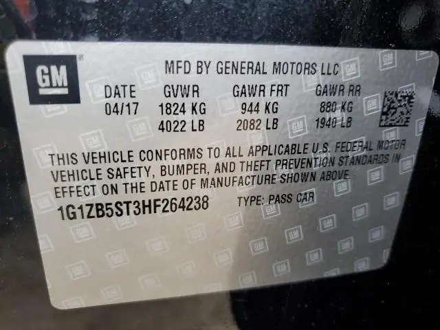 2017 CHEVROLET MALIBU LS  