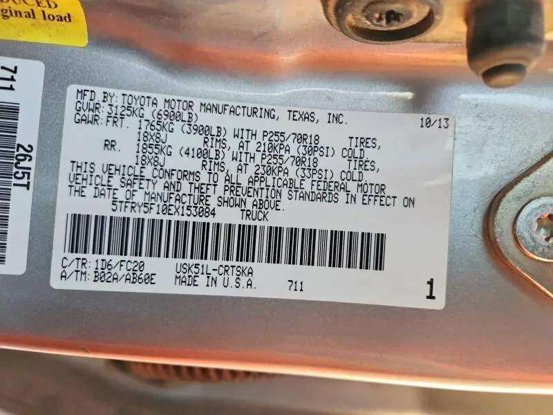 2014 TOYOTA TUNDRA SR5 5.7L V8 DOUBLE CAB