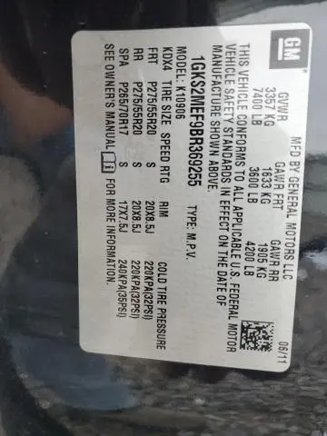 2011 GMC YUKON XL DENALI  