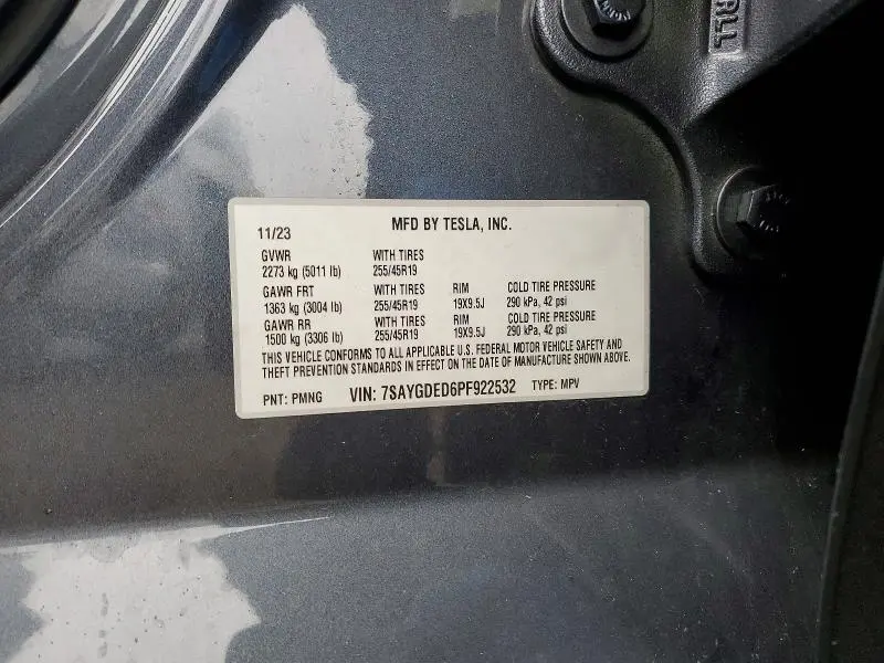 2023 TESLA MODEL Y   