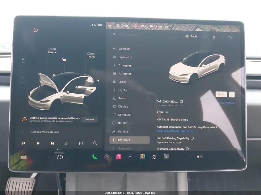 2025 TESLA MODEL 3 LONG RANGE REAR-WHEEL DRIVE/STANDARD REAR-WHEEL DRIVE