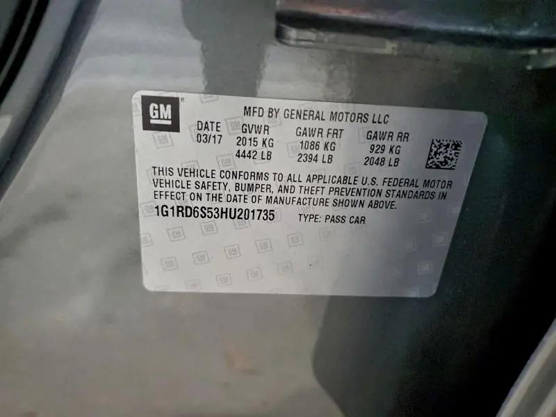 2017 CHEVROLET VOLT PREMIER  