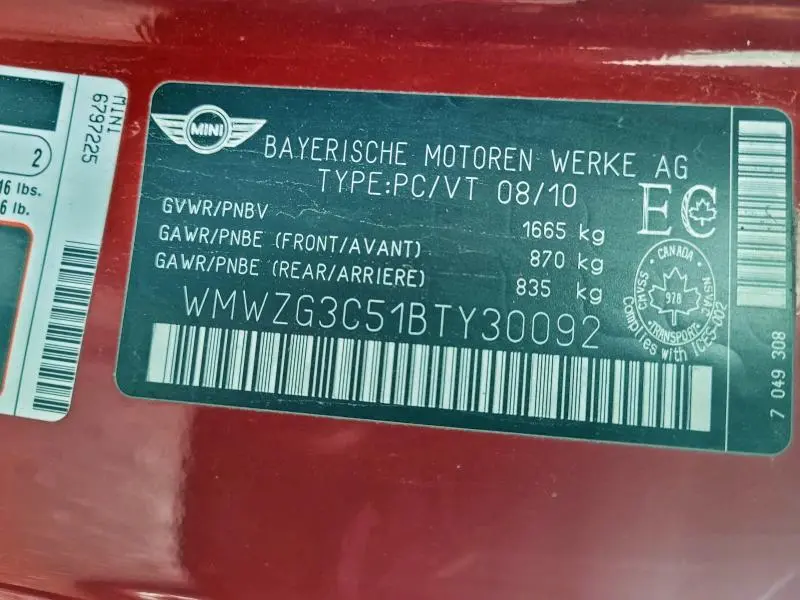 2011 MINI COOPER S CLUBMAN  