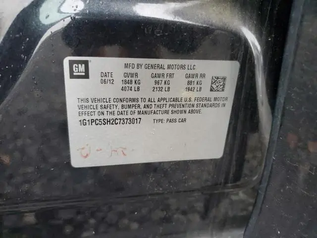 2012 CHEVROLET CRUZE LS