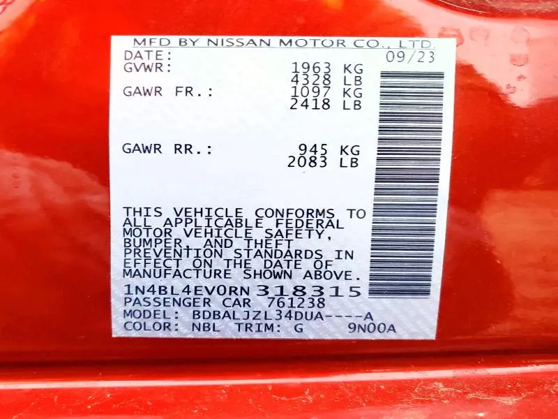 2024 NISSAN ALTIMA SL  