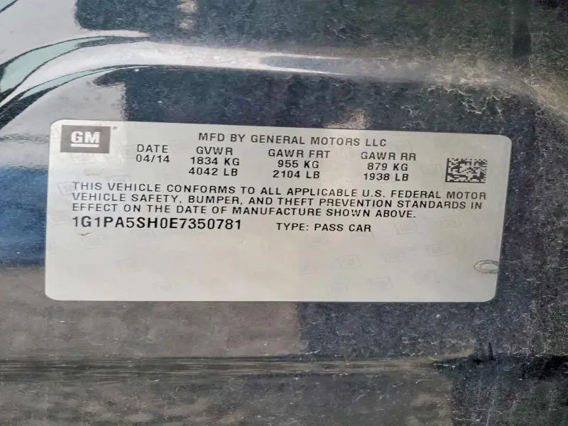 2014 CHEVROLET CRUZE LS  