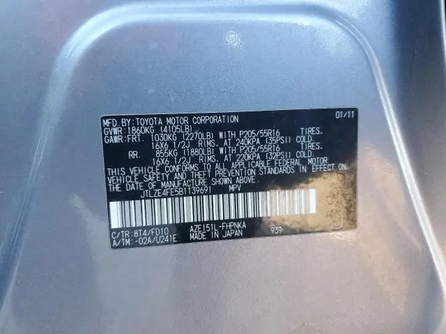 2011 TOYOTA SCION XB  