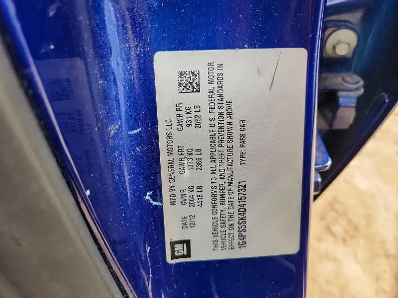 2013 BUICK VERANO   