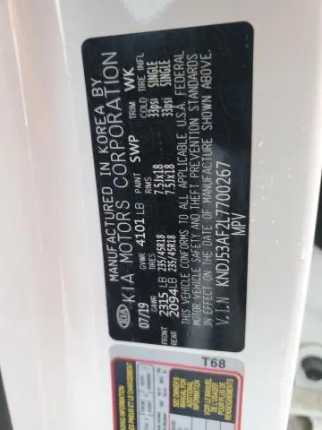 2020 KIA SOUL GT-LINE TURBO  