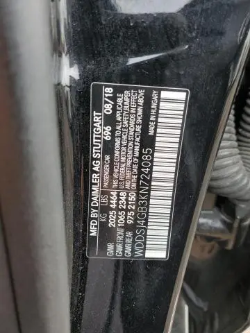 2019 MERCEDES-BENZ CLA 250 4MATIC  