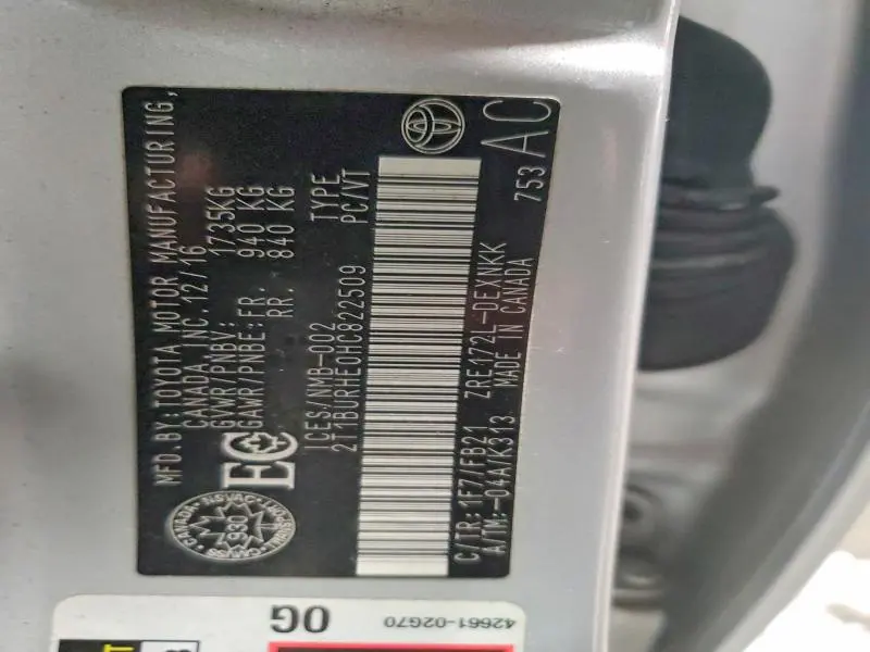 2017 TOYOTA COROLLA L  