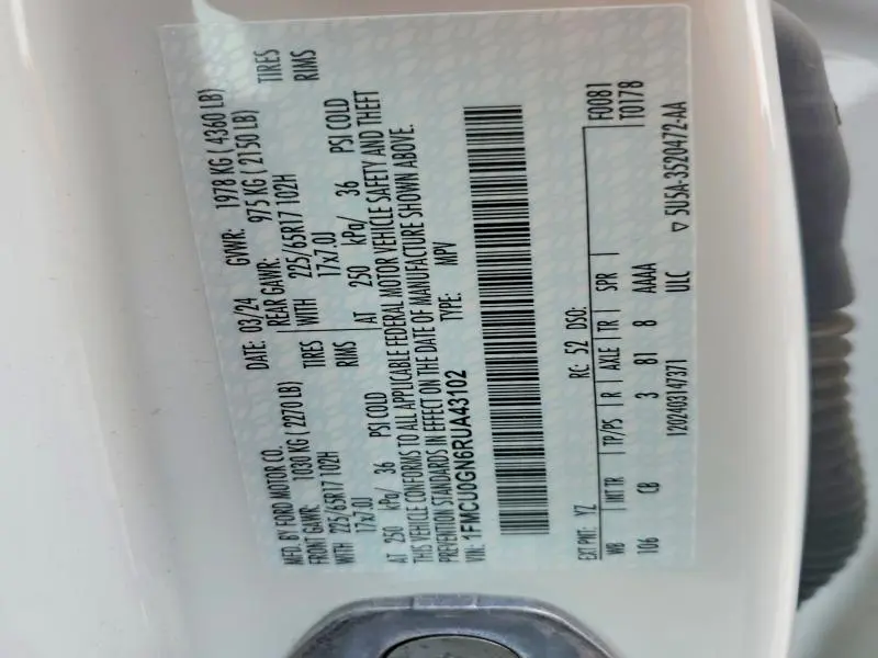 2024 FORD ESCAPE ACTIVE  