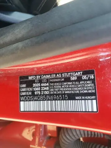 2018 MERCEDES-BENZ CLA 250 4MATIC  