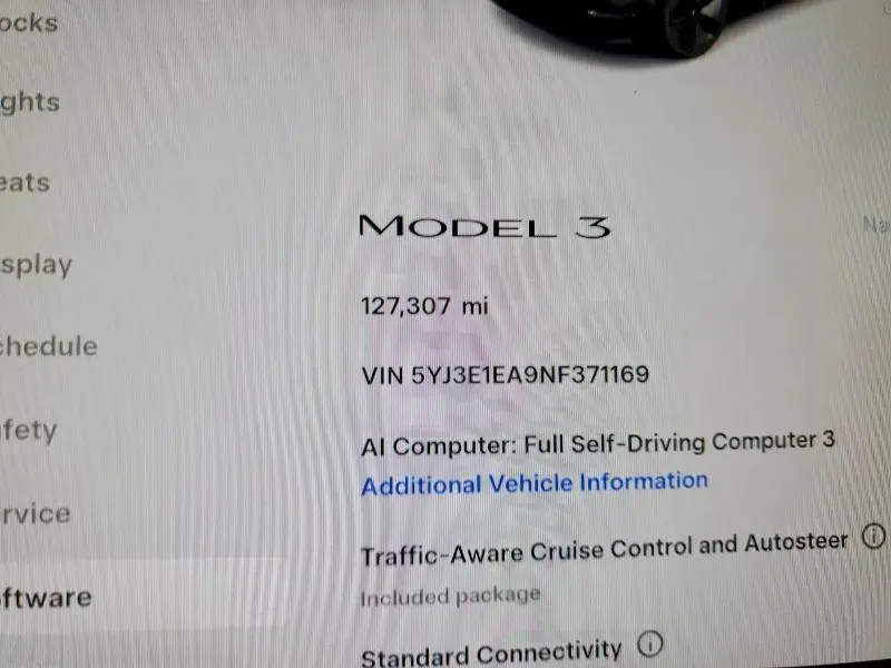2022 TESLA MODEL 3   