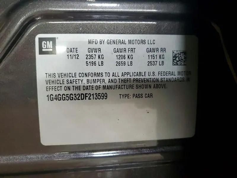 2013 BUICK LACROSSE PREMIUM  