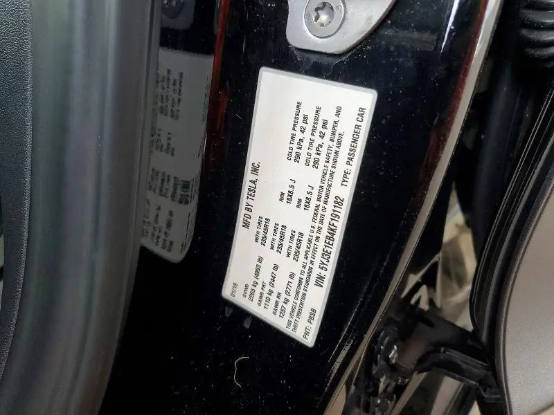2019 TESLA MODEL 3   