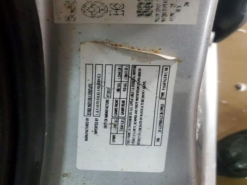 2012 FORD FUSION SE  
